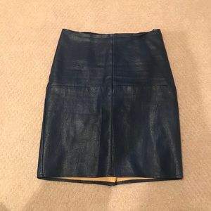 Ena Franco Faux Leather Pencil Skirt size 0